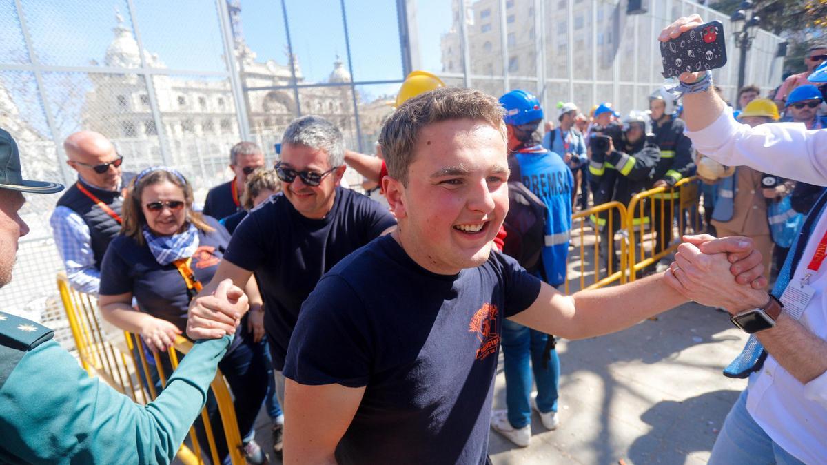 La familia Crespo, en la mascletà del pasado 19 de marzo