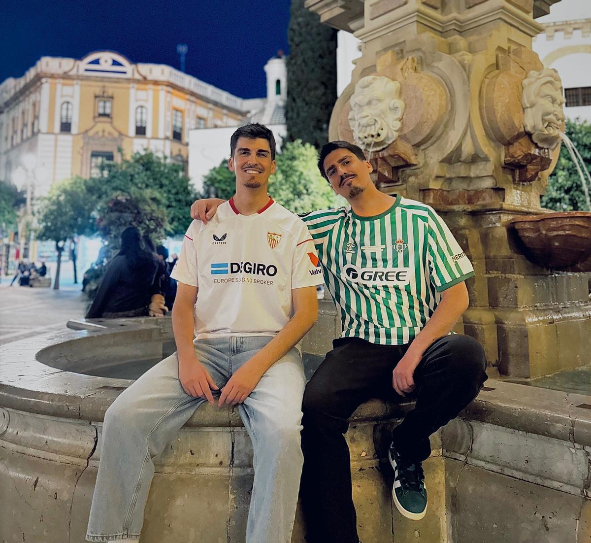 Luis, del Sevilla FC, y Daniel, del Real Betis Balompié