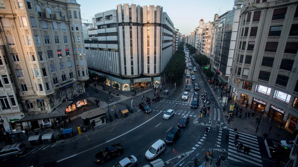 Vista cenital de la calle Colòn.