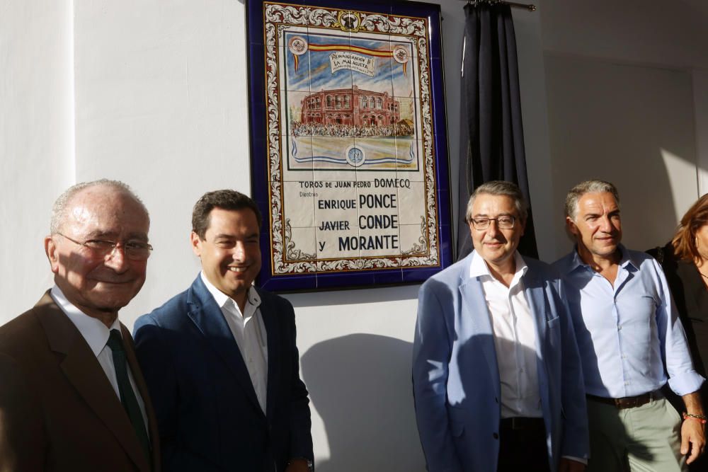 Inauguración de la remozada plaza de toros de La Malagueta