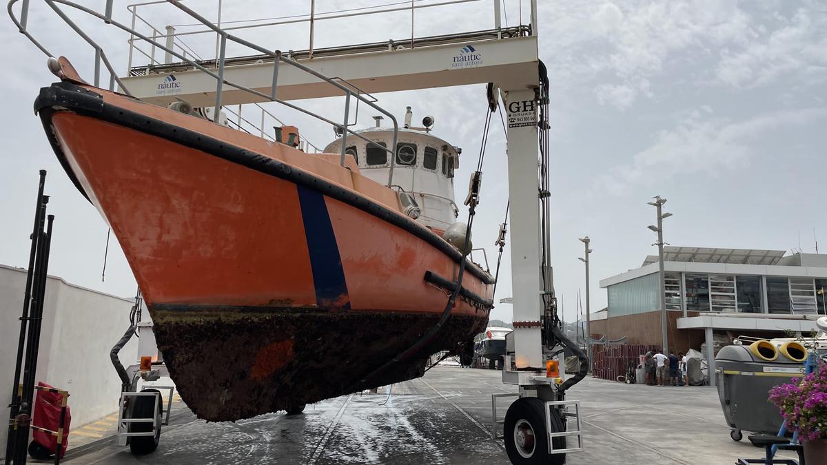 El &#039;Virgen de las Nieves&#039; ya retirado de la Badía de Portmany