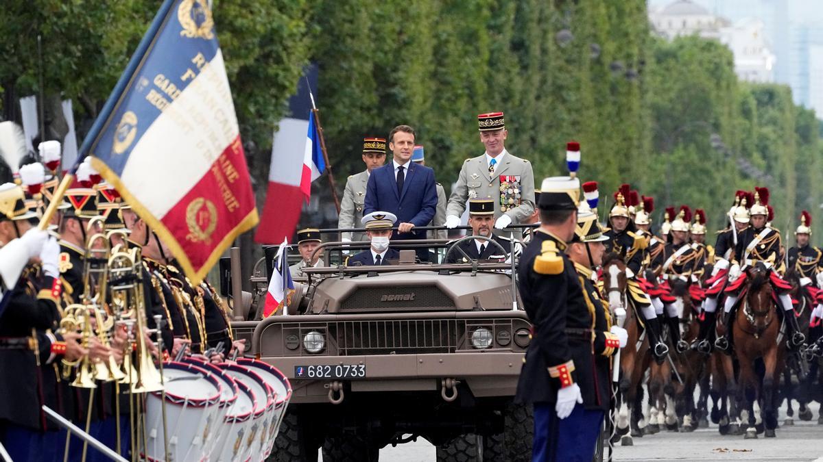 Macron ha presidido el desfile de las fuerzas armadas francesas.