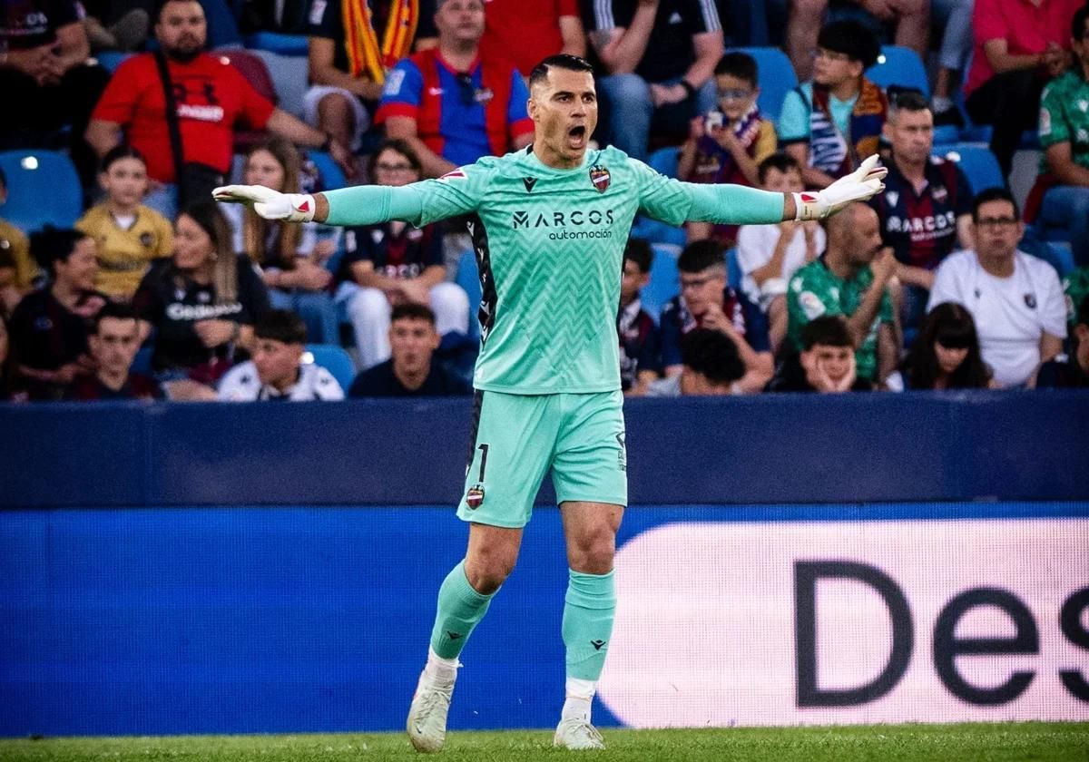 Andrés Fernádez, guardián de la portería del Levante UD