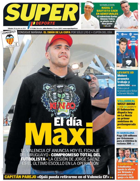 Portada SUPERDEPORTE sábado 13 julio 2019