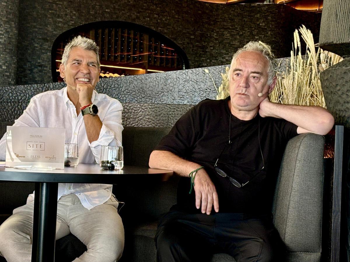 Ferran Adrià y Paco Roncero dialogan en Ibiza