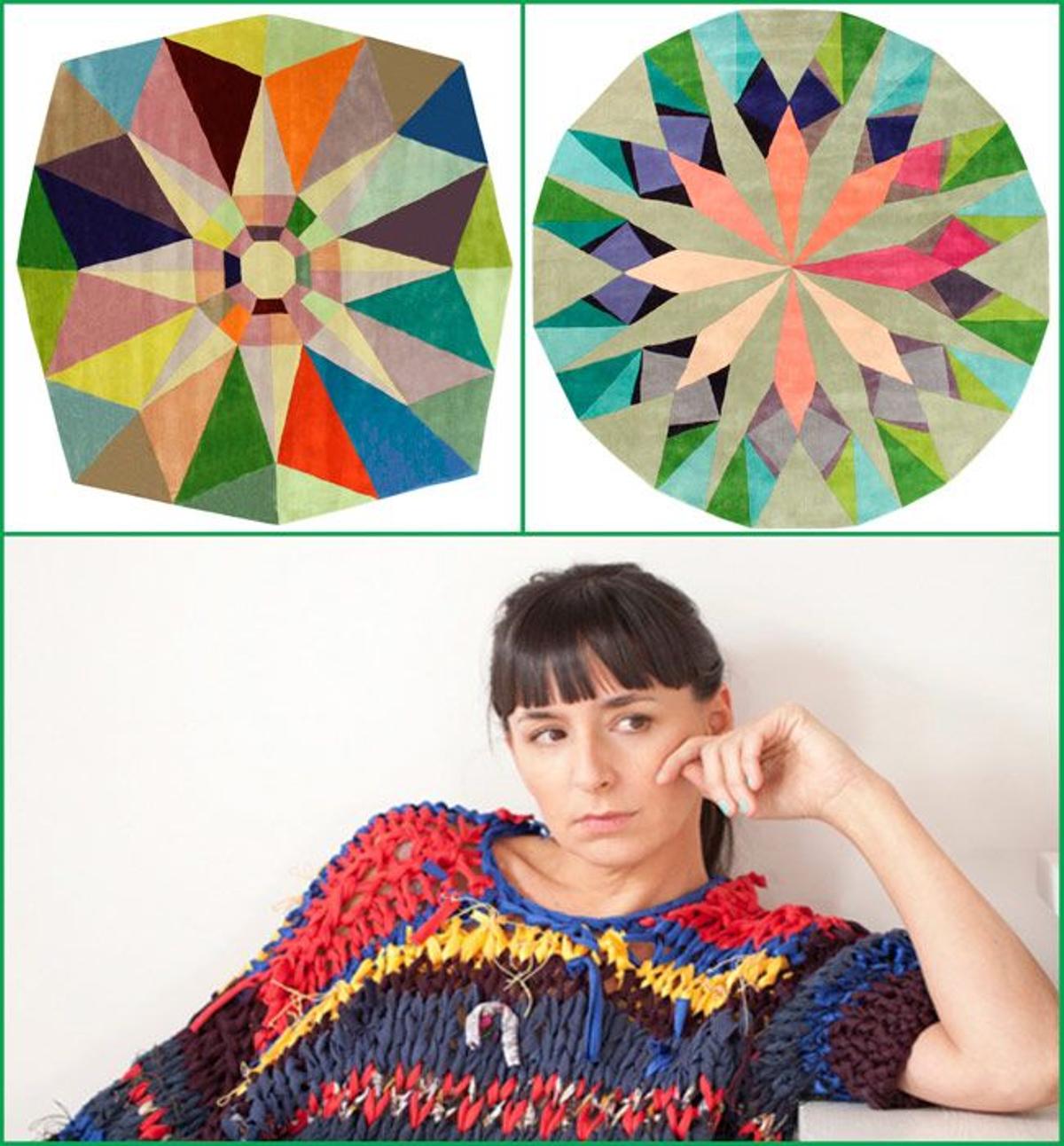 Alfombras circulares 'Estrella' y 'KusudamaII', de Nuria Mora para DAC Rugs