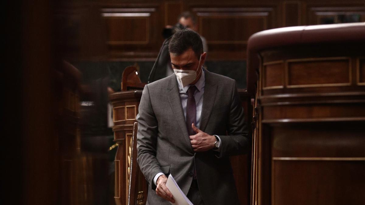 Archivo - El presidente del Gobierno, Pedro Sánchez, en el Congreso