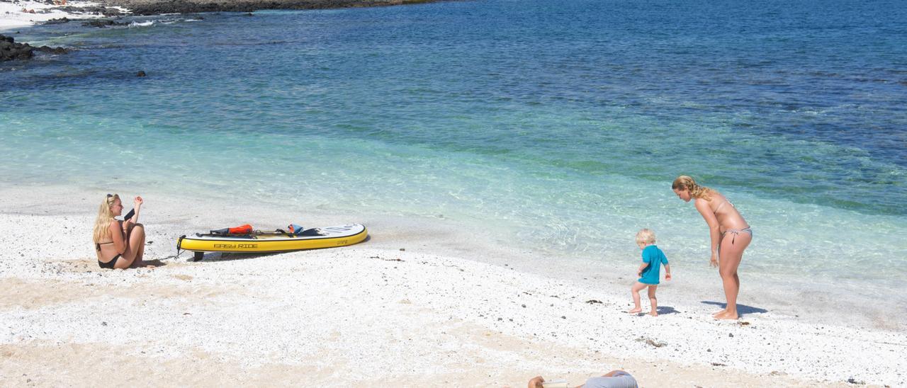 Turistas en Fuerteventura.