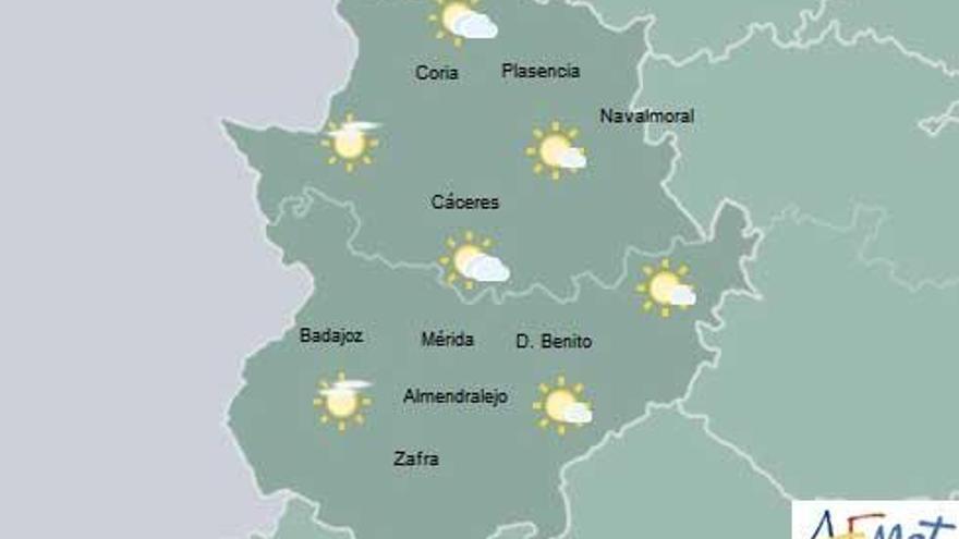 Las temperaturas en Badajoz oscilarán mañana entre los 35 y 37 grados