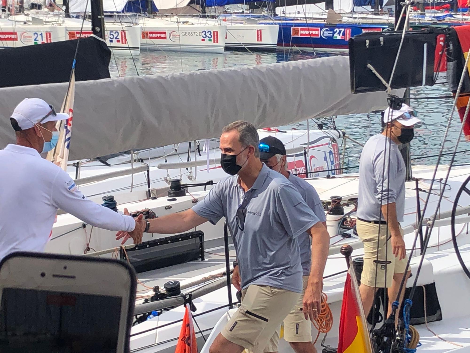 Felipe VI, preparado para su segundo día de competición