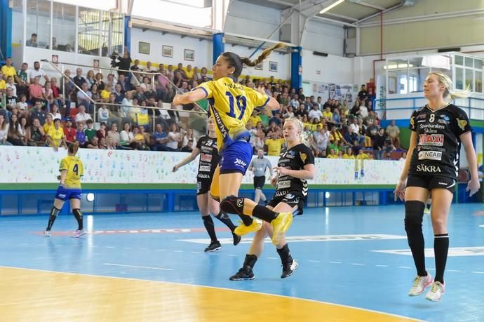 07-04-2019 TELDE. Ida de las semifinales de la Challenge Cup entre el Rocasa de Gran Canaria y el Kristianstad Handboll de Suecia  | 07/04/2019 | Fotógrafo: Andrés Cruz