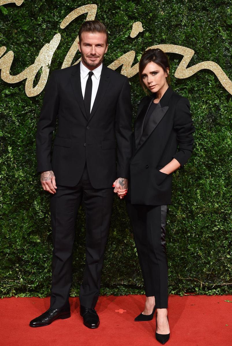 David y Victoria Beckham en los British Fashion Awards 2015