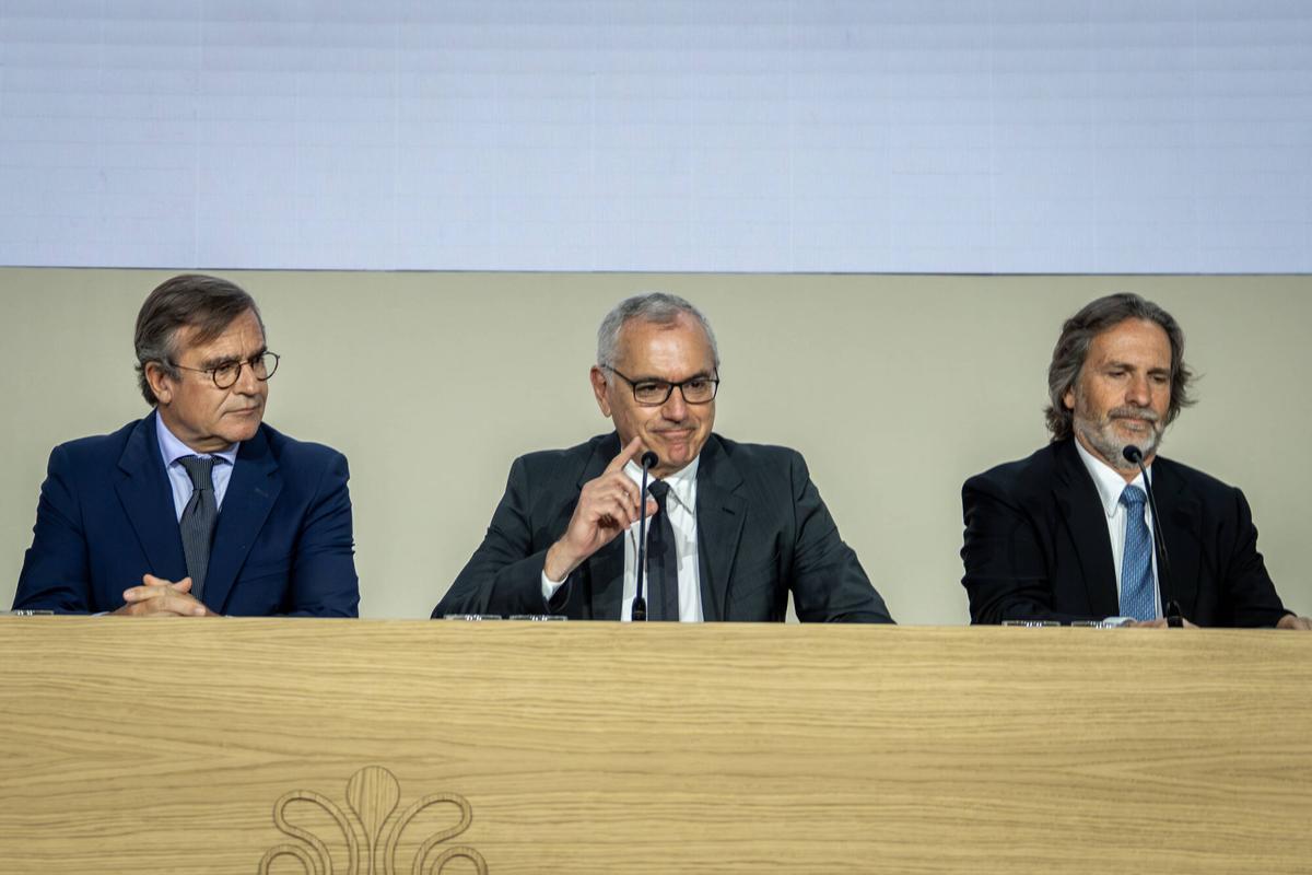 Marc Puig, presidente de Puig, en la primera junta general de accionistas del grupo, celebrada en mayo de 2025