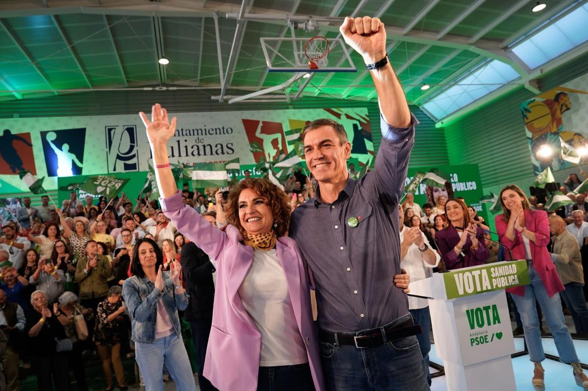 ELECCIONES ANDALUCÍA | Pedro Sánchez y María Jesús Montero tratan de frenar  fugas de votos de última hora el 17-M: "Que no se confunda nadie de  papeleta, hay que atinar bien"