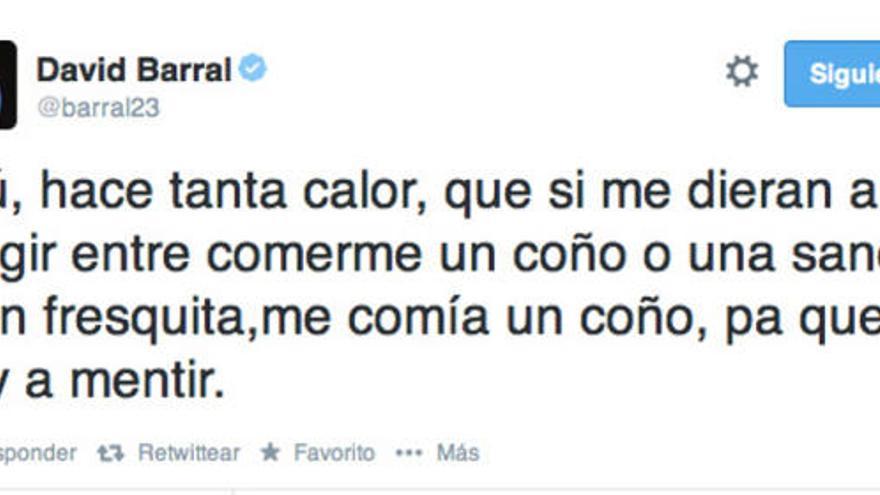 Barral, el twitter, el calor, el sexo y la sandía