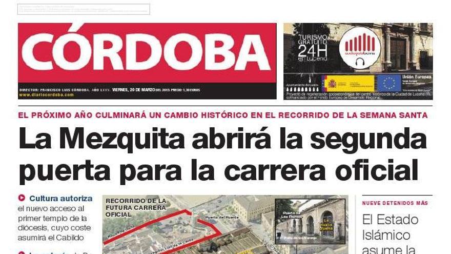 La portada de CÓRDOBA