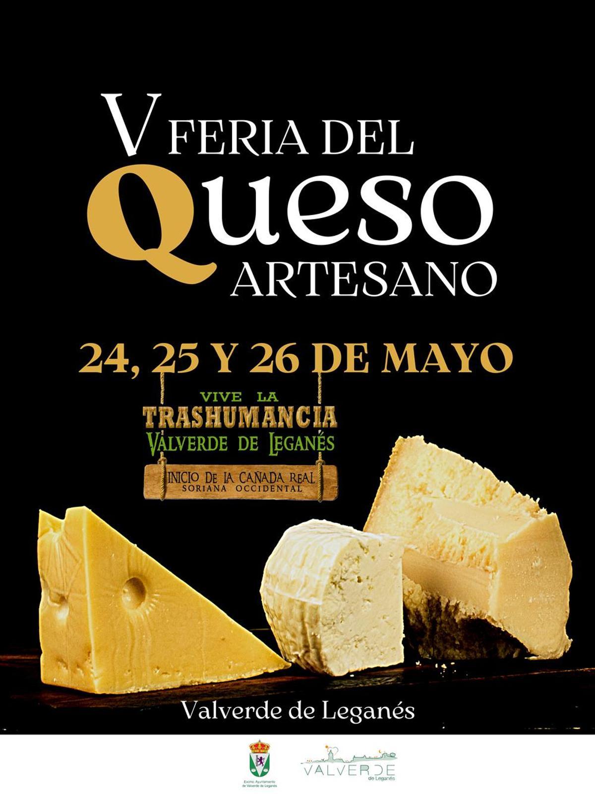 Cartel de la V Feria del Queso.