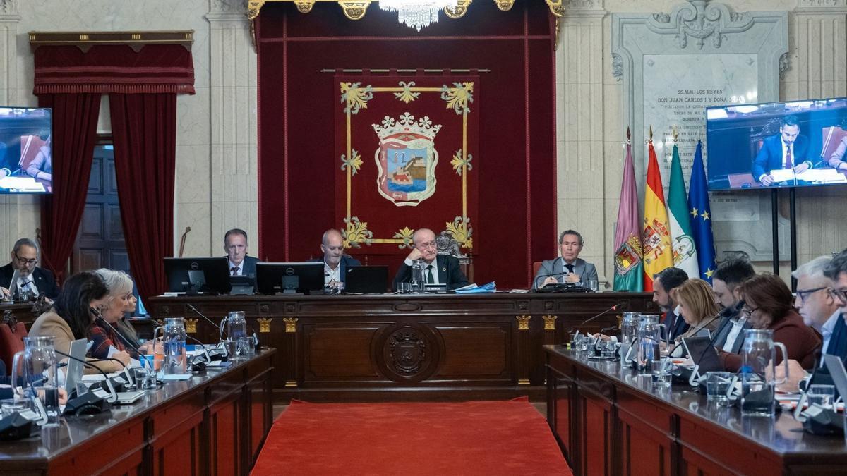 Pleno del Ayuntamiento de Málaga.