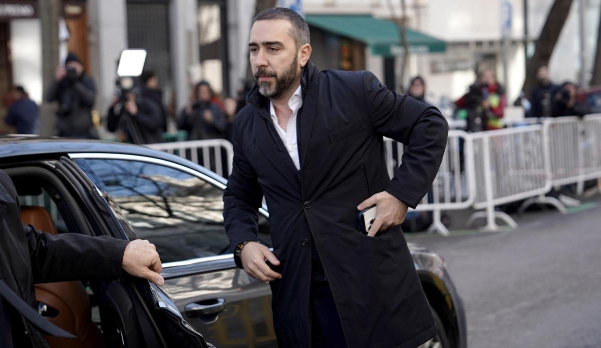 Víctor de Aldama, a la llegada al Tribunal Supremo.