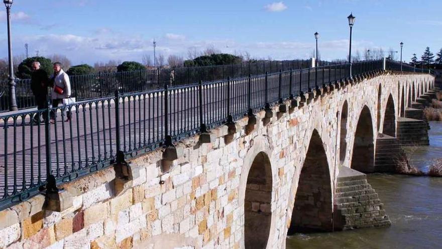 Aspecto general del Puente de Piedra de Zamora.