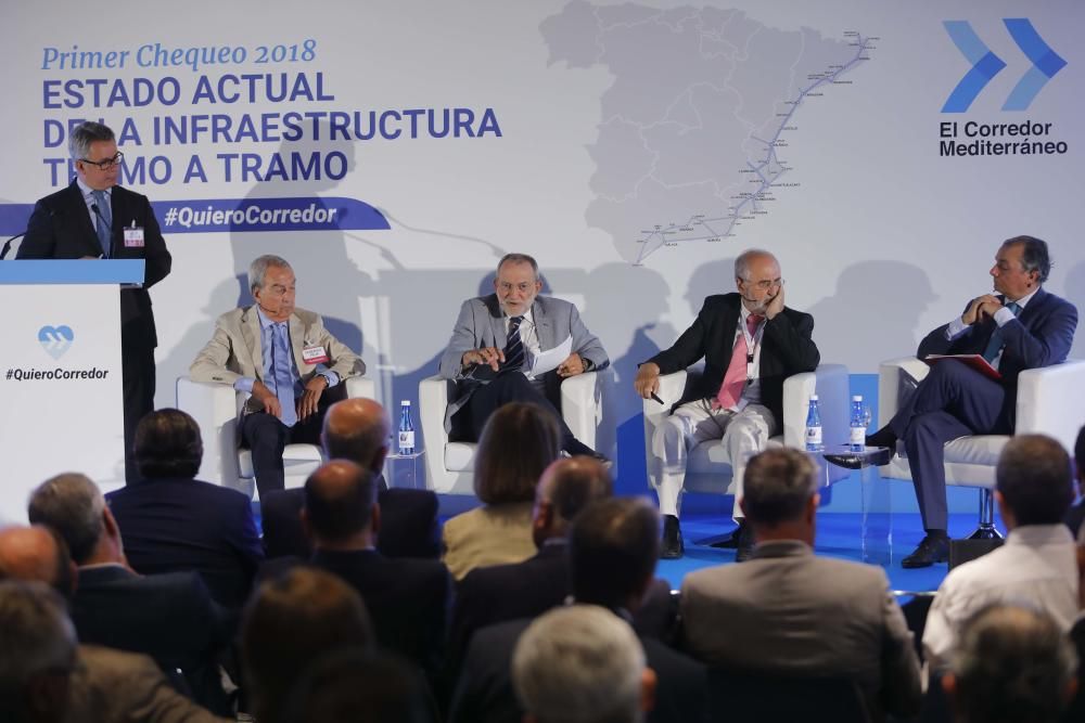 La Asociación Valenciana de Empresarios (AVE) presenta el I Chequeo Semestral del Corredor Mediterráneo 2018, que analiza el estado de la infraestructura.