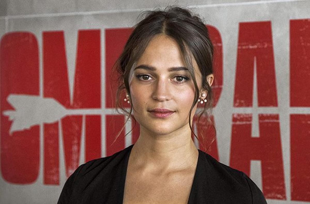 Alicia Vikander presenta Tomb Raider en Estocolmo