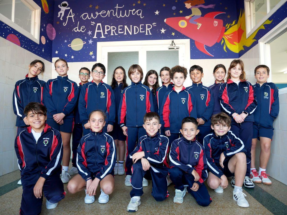 Alumnado de 5ºA do Colexio Divino Salvador.