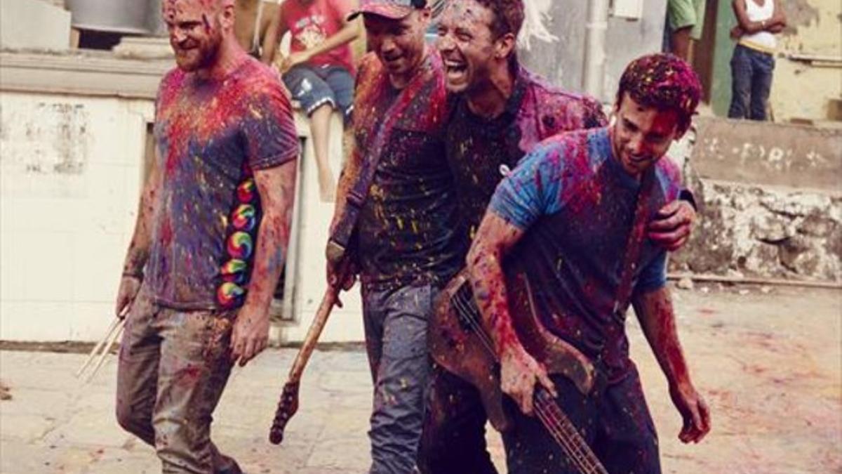 El grupo Coldplay, en su último videoclip.