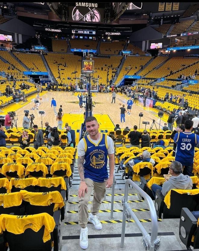 Javi Galán, en California para ver las Finales de la NBA