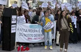 La huelga en el comercio textil de A Coruña frena el convenio en Madrid