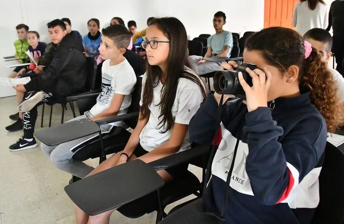 05/02/2020 CARRIZAL. INGENIO. Charla de estibadores en el CEIP Claudio de la Torre en Carrizal.   Fotógrafa: YAIZA SOCORRO.  | 05/02/2020 | Fotógrafo: Yaiza Socorro