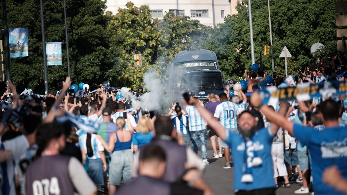 La afición del Málaga CF irá multitudinariamente a Almería.