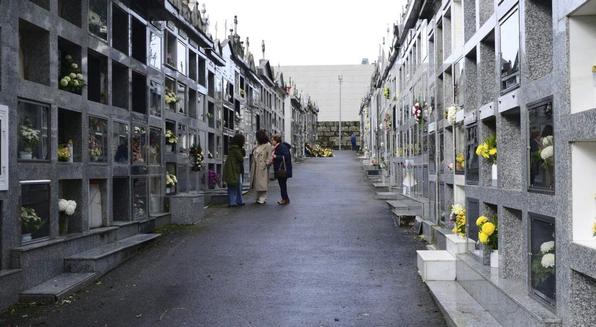 Imagen del cementerio de Bueu.