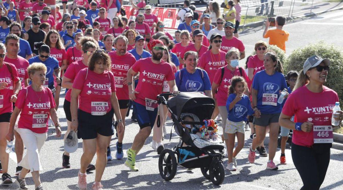 Algunos participantes aprovecharon para vivir un día en familia. |