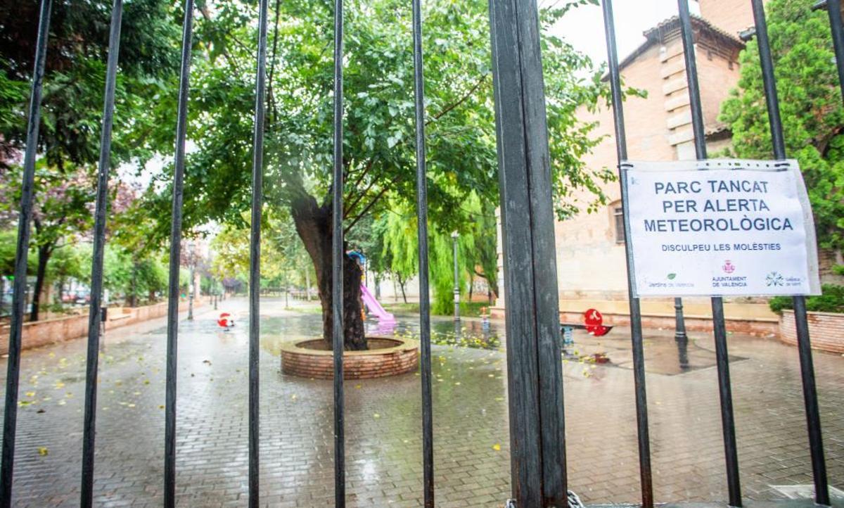 Lluvias en la ciudad de València