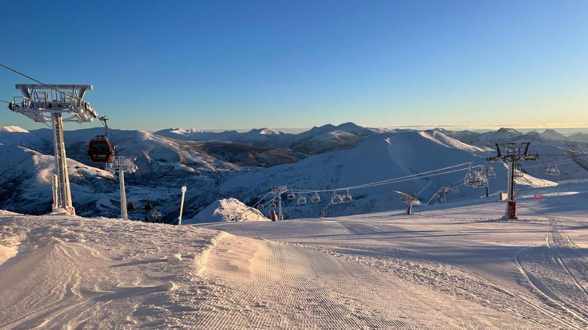 La estación de Pajares, este viernes.