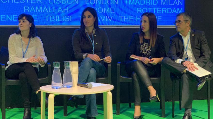 Un momento del foro en el que participó Hernández en la Cumbre del Clima.