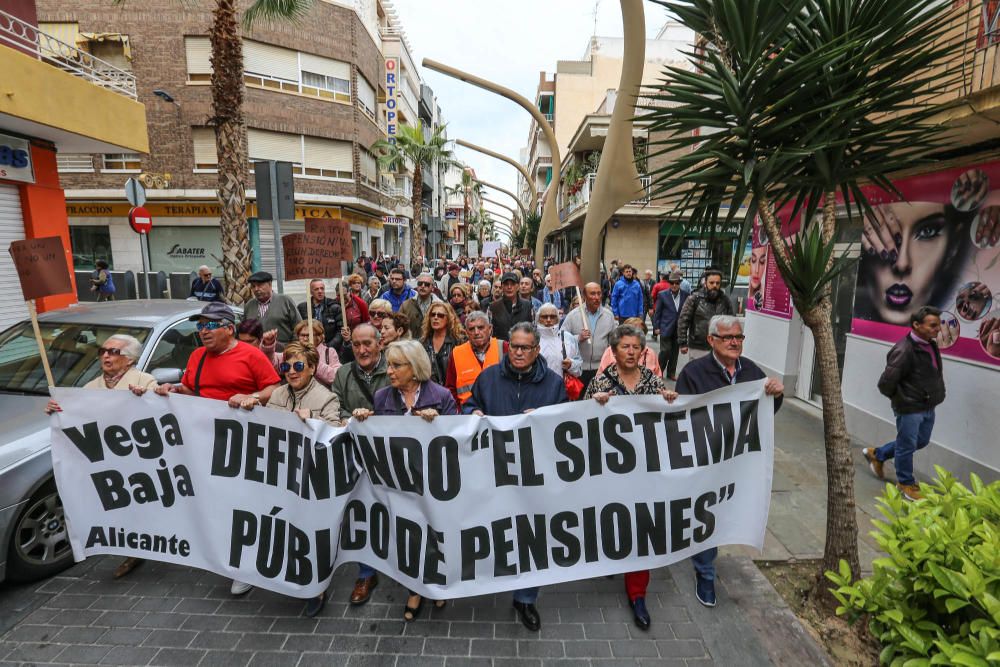 Manifestación en defensa de las pensiones públicas