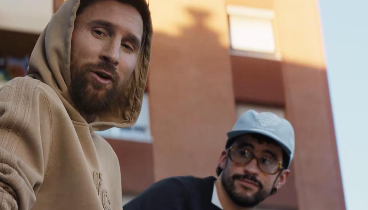 Messi y Bad Bunny en el nuevo anuncio de Adidas.