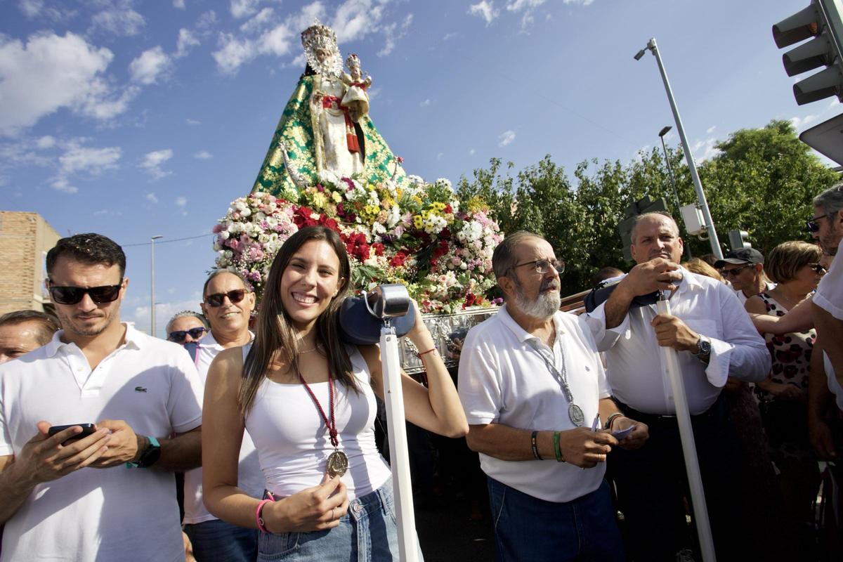 La Virgen de la Fuensanta es devuelta al monte el pasado mes de septiembre, en su romería más popular.