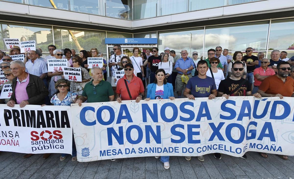 Concentración ante la Xunta en Vigo realizada en junio de 2025.