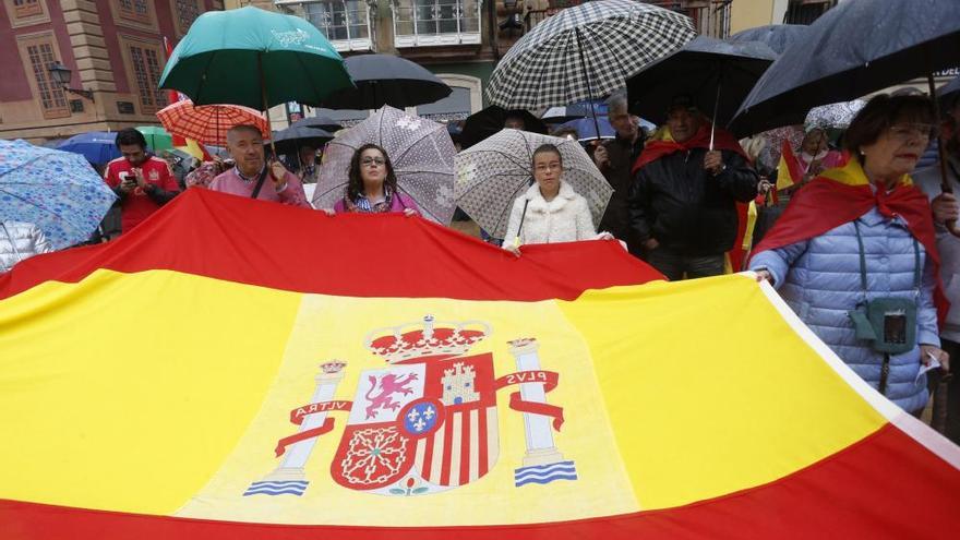 Manifestación en Oviedo por la unidad de España