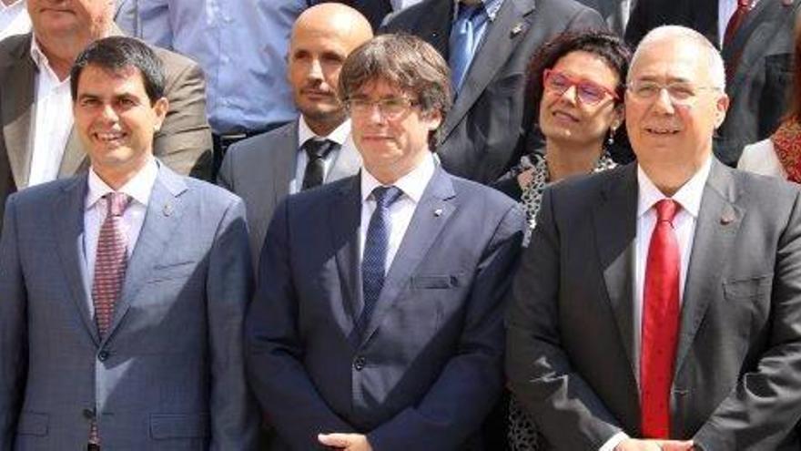 El President de la Generalitat, Carles Puigdemont, a l&#039;acte sobre la nova era de la universitat igualadina