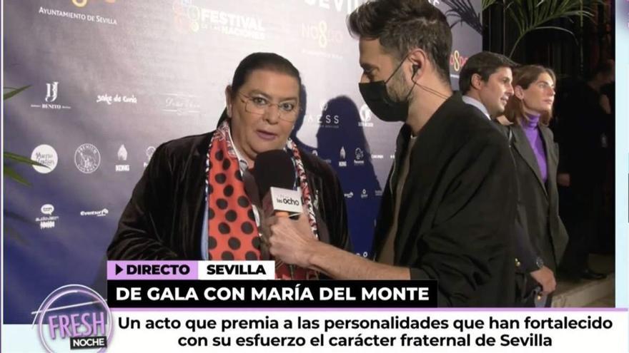 María del Monte corta en directo a Sonsoles Ónega al sentirse incómoda por una pregunta