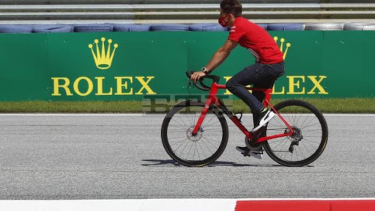 Leclerc, en la pista del Red Bull Ring