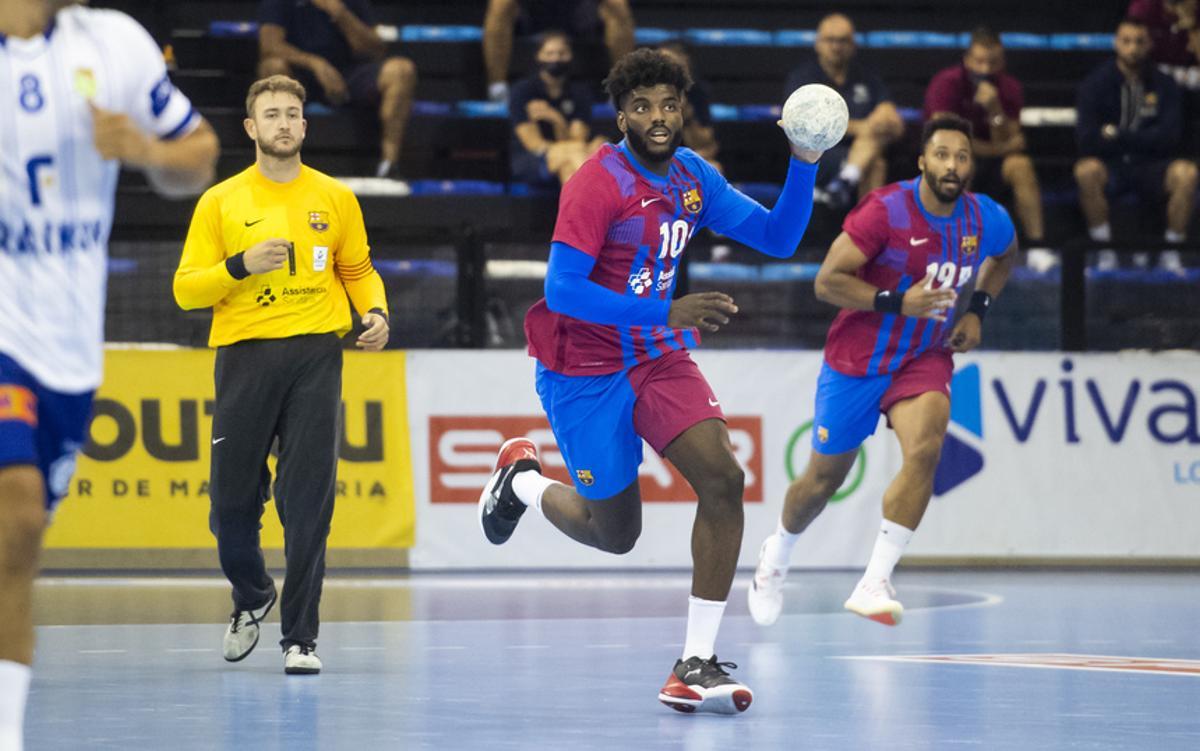 El Barça, durante un partido de esta pretemporada