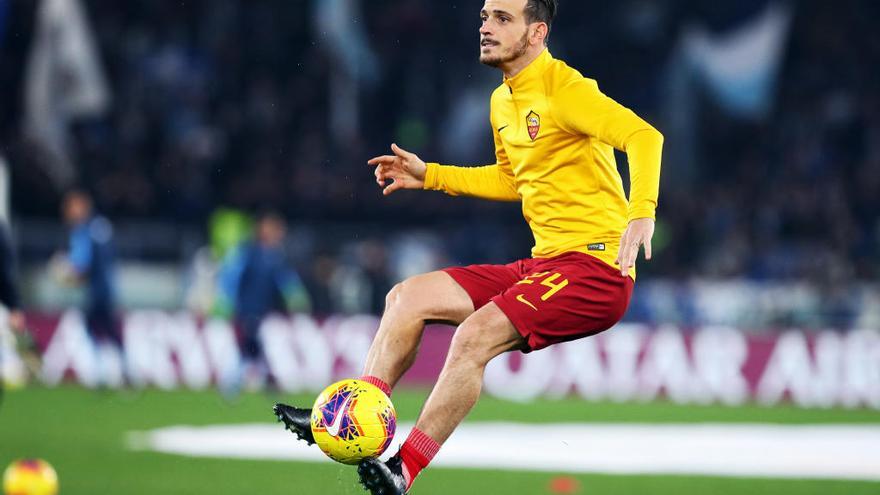 Florenzi, durante un partido con la Roma.