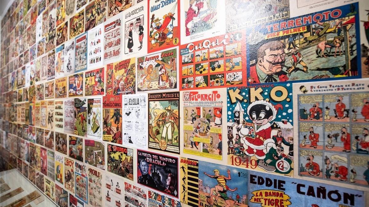 Interior del nuevo museo del cómic, que abre sus puertas en Sant Cugat.