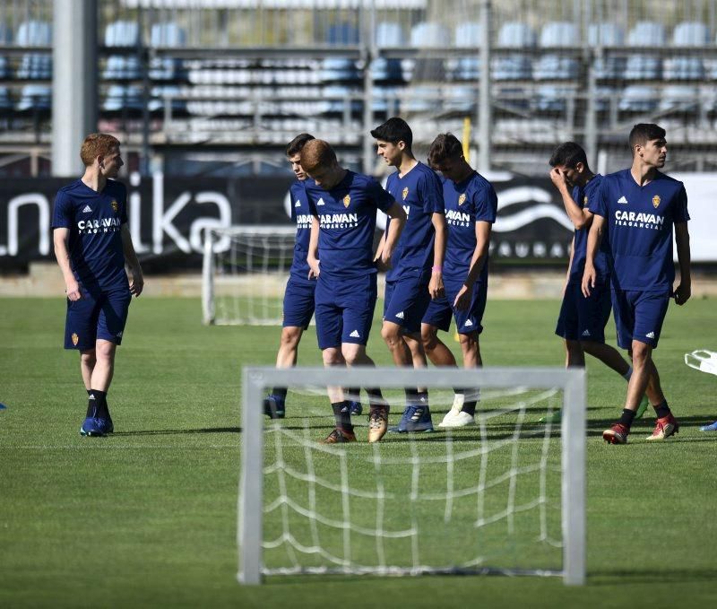 Entrenamiento del Real Zaragoza en la Ciudad Deportiva