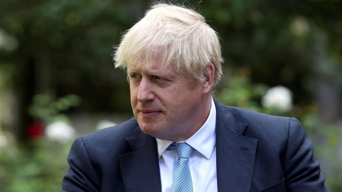 El primer ministro británico, Boris Johnson, este lunes.